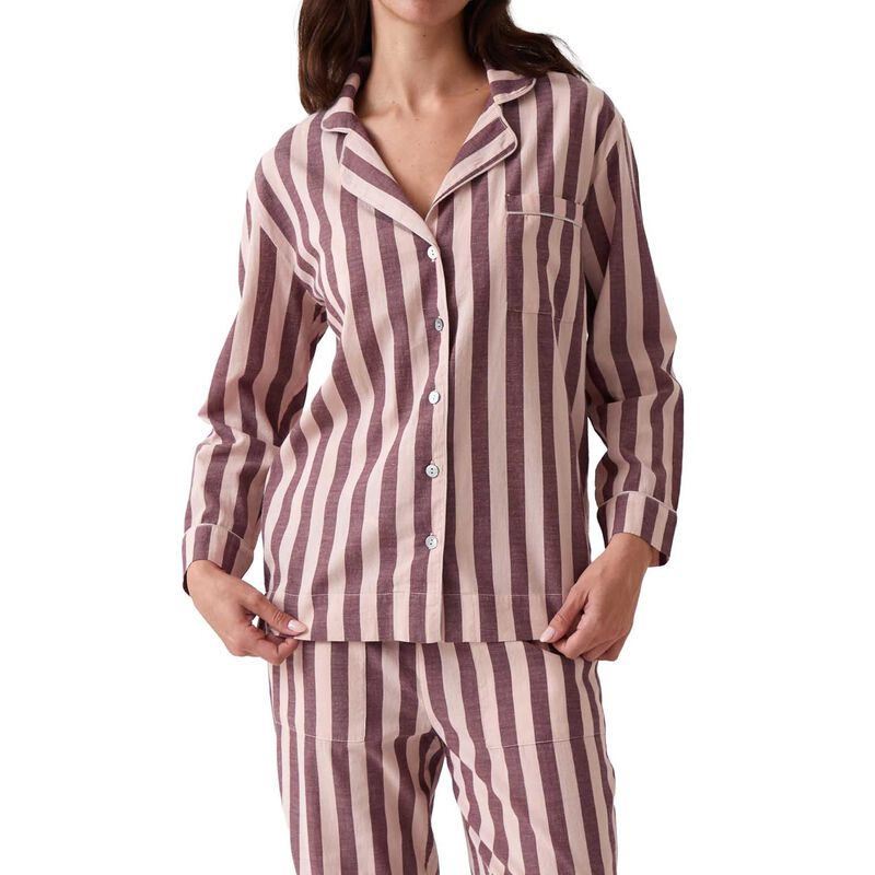 Wallace Cotton Tula Yarn Dyed PJ Shirt image number 0